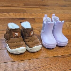 Two Pairs 3T Insulated Boots, Like New